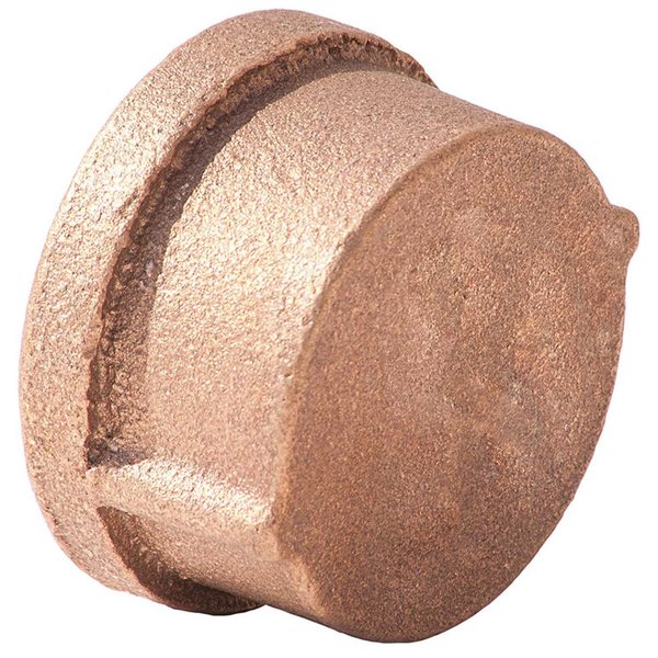 Merit Brass Co 1/2 Lead Free Brass Cap, FNPT, 125 PSI XNL116-08